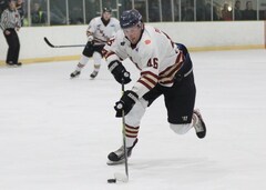 David Ruzicka, defence, Botany Swarm ice hockey team, NZIHL 2024, jersey 46