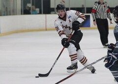 Luke Simon, defence, Botany Swarm ice hockey team, NZIHL 2024, jersey 22