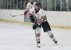 Stefan Thuler, defence, Botany Swarm ice hockey team, NZIHL 2024, jersey 85
