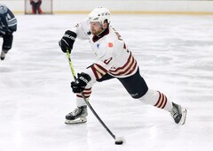 Aleksander Polozov, forward, Botany Swarm ice hockey team, NZIHL 2024, jersey 10