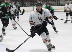 Michael Atwell, forward, Botany Swarm ice hockey team, NZIHL 2024, jersey 6