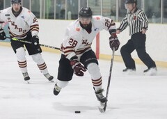 Ondrej Kozak, forward, Botany Swarm ice hockey team, NZIHL 2024, jersey 28