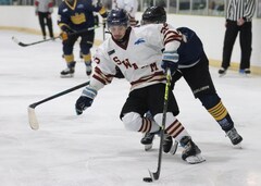 Evan Carroll, forward, Botany Swarm ice hockey team, NZIHL 2025, jersey 26