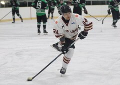 Jielin Jang, defence, Botany Swarm ice hockey team, NZIHL 2025, jersey 34