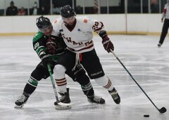 Ondrej Kozak, forward, Botany Swarm ice hockey team, NZIHL 2025, jersey 28