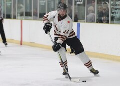 Reid Cole, forward, Botany Swarm ice hockey team, NZIHL 2025, jersey 14