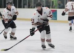 Richard Hopkinson, forward, Botany Swarm ice hockey team, NZIHL 2025, jersey 63